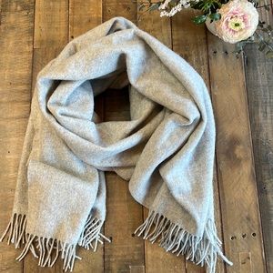 SOLD - Aritizia Wilfred oversized grey wool scarf